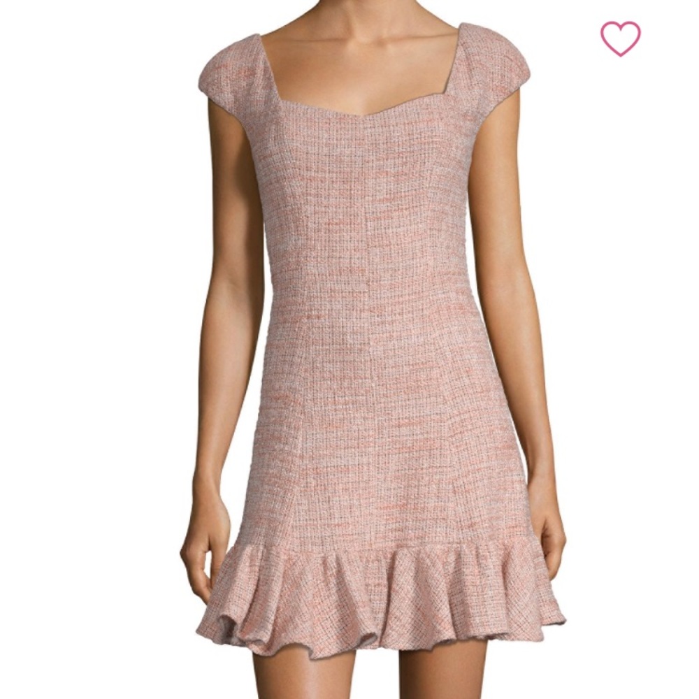 Rebecca Taylor tweed flounce dress